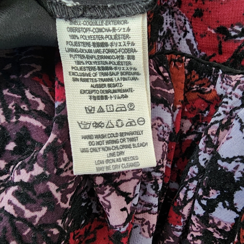 Free People Red and Black Floral Mini Dress - Picture 5 of 11